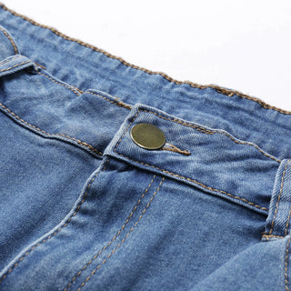 Sommer Herren Loch Jeans Shorts von StilEvo
