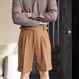 Herren Kurze Hosen mit Hoher Taille | Business-Lässig