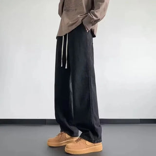 Weite Baggy Jeans mit hohem Bund für Herren | Lässig
