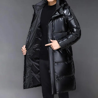 Herren Lange Puffer Daunen Jacke | Mantel