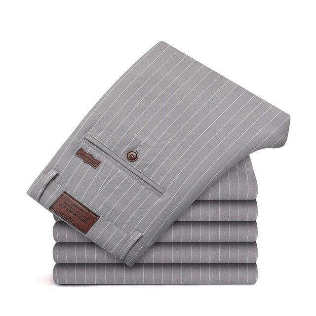 RegalThreads Streifen-Luxusanzughose für Herren