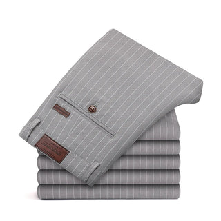 RegalThreads Streifen-Luxusanzughose für Herren