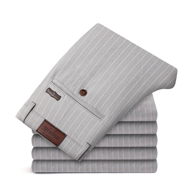 RegalThreads Streifen-Luxusanzughose für Herren