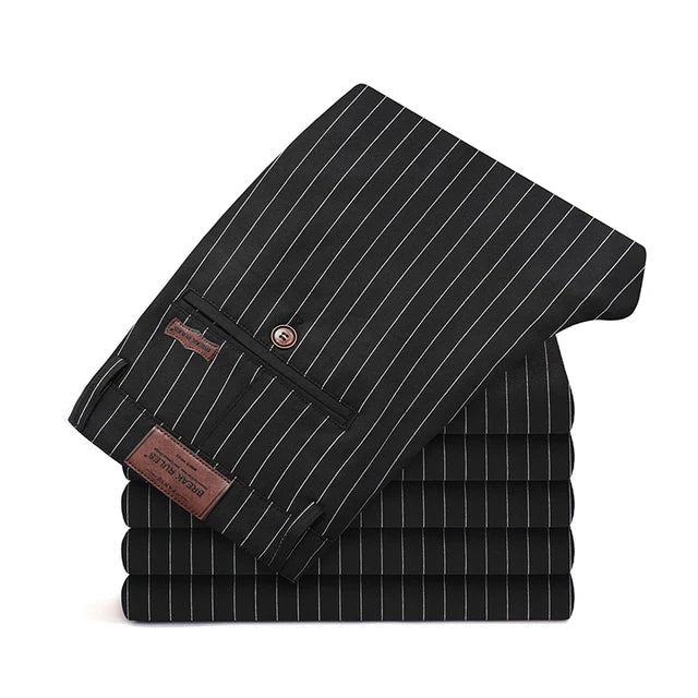 RegalThreads Streifen-Luxusanzughose für Herren