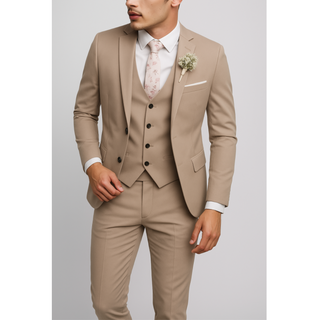 Formell 3-Teiliger Hochzeitsgast Anzug für Herren | Slim Fit