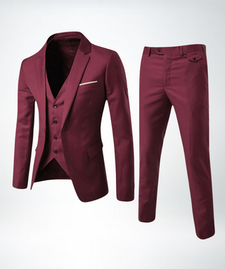 Stilvoller Slim Fit Hochzeitsgastanzug für Herren | Dreiteilig