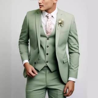 Formell 3-Teiliger Hochzeitsgast Anzug für Herren | Slim Fit