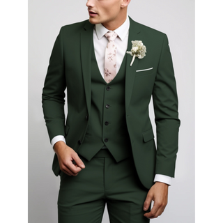 Formell 3-Teiliger Hochzeitsgast Anzug für Herren | Slim Fit