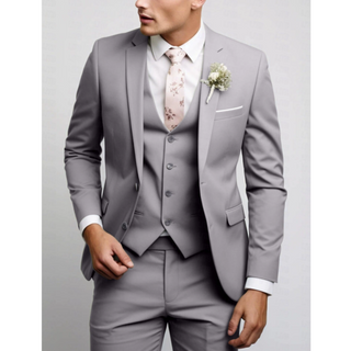 Formell 3-Teiliger Hochzeitsgast Anzug für Herren | Slim Fit