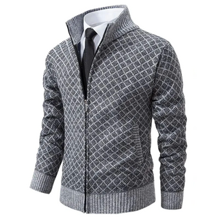 Stylische Herren Strickjacke Mit Reißverschluss | Winter