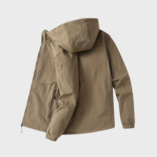 Herren Softshell-Jacke mit Reißverschluss | Kapuze