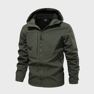 Herren Softshell-Jacke mit Reißverschluss | Kapuze