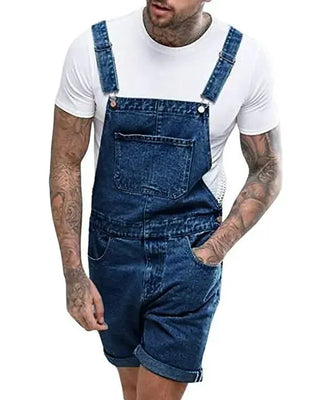 Robuste Jeans Herren-Sommer-Denim-Overalls mit verstellbaren Trägern