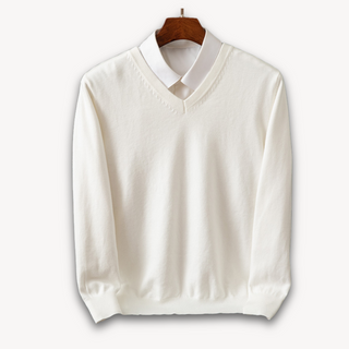Herren V-Ausschnitt Pullover | Lässig