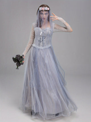 Gothic-Braut-Halloween-Kostüm Kleid für Damen