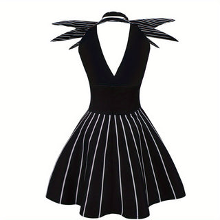 Gothic-Minikleid Halloween-Kostüm für Damen