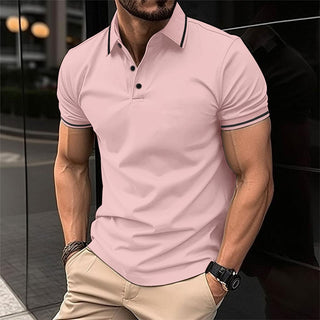 Herren-Mode-Polohemd | Kurzärmelig