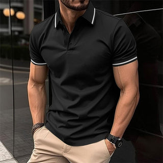 Herren-Mode-Polohemd | Kurzärmelig
