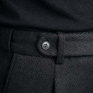 Gerade Geschnittene Herrenhose | Schwarz
