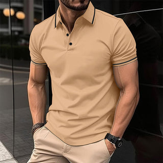 Herren-Mode-Polohemd | Kurzärmelig