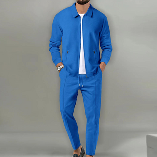 Herren 2-Teiliges Lässig-Set | Jacke und Hose