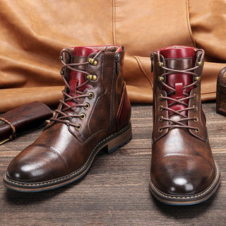 Oxford-Stiefel für Herren | Braun
