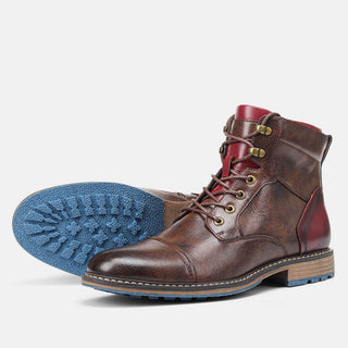 Oxford-Stiefel für Herren | Braun