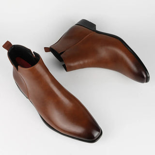 Retro-Stiefeletten für Herren | Verschluss mit Reißverschluss