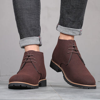 Herren Mittlere Schnürstiefel | Lässig