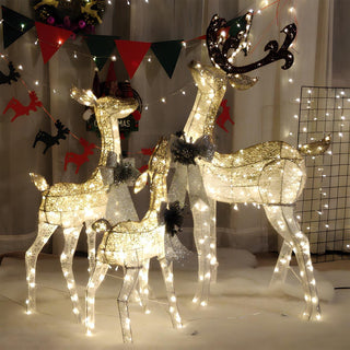 Weihnachtsbeleuchtung im Rentier-Stil