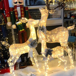 Weihnachtsbeleuchtung im Rentier-Stil