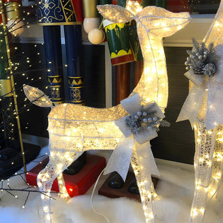 Weihnachtsbeleuchtung im Rentier-Stil