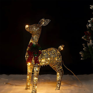 Weihnachtsbeleuchtung im Rentier-Stil