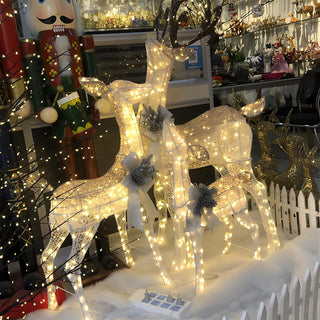 Weihnachtsbeleuchtung im Rentier-Stil