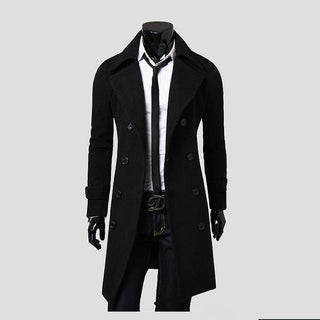 Formeller Zweireihiger Trenchcoat Für Herren | Lang