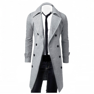 Formeller Zweireihiger Trenchcoat Für Herren | Lang