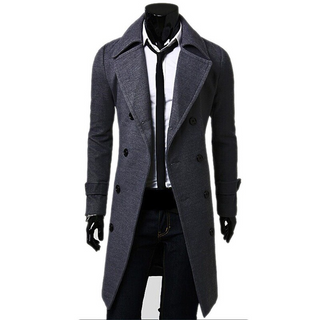 Formeller Zweireihiger Trenchcoat Für Herren | Lang