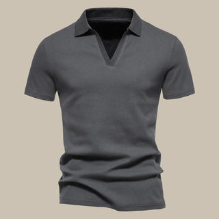 Herren Minimalistisch Polohemd | Kurzarm