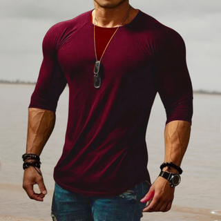 Herren Slim Fit T-Shirt | Langarm