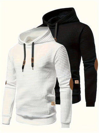 TrendEleganz | Herren Modischer Karierter Hoodie | Bequem, Modern | 1+1 GRATIS
