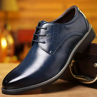 Herren Formelle Business Oxford Schuhe | Blau