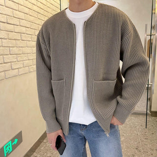 Minimalistische Herren Strickjacke | Langarm