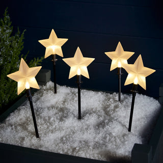 Im Freien Weihnachtsbeleuchtung im Stern-Design