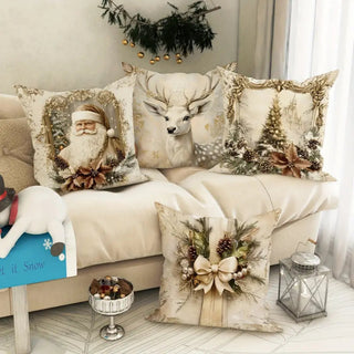 Gemütliche Kissenbezüge für Weihnachtsdeko