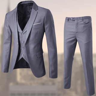 Stilvoller Slim Fit Hochzeitsgastanzug für Herren | Dreiteilig