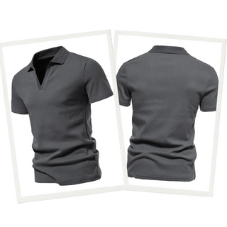 Herren Minimalistisch Polohemd | Kurzarm