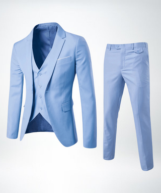 Stilvoller Slim Fit Hochzeitsgastanzug für Herren | Dreiteilig