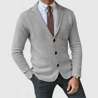 Herren-Blazerjacke mit Knopfleiste | Langarm
