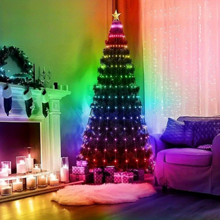 Mehrfarbige Weihnachtsbeleuchtung