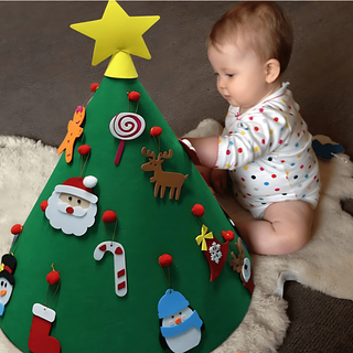 DIY Weihnachtsbaum-Set für Kinder